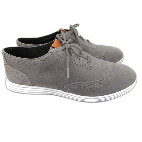 Cole Haan Grand O.S. Suede Wingtip Lace Up Oxford Sneakers Women's Size 7.5 - Picture 2 of 12